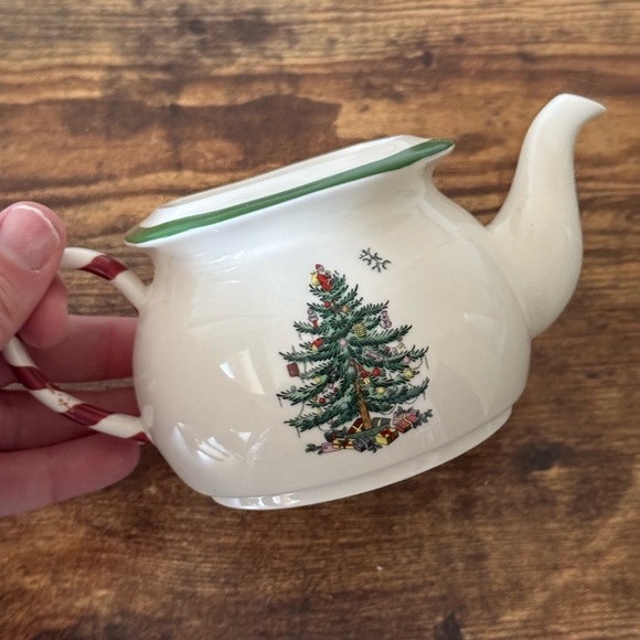 Spode Christmas Tree 3-Cup Peppermint Tea for One Set - New in Box - Picture 13 of 15